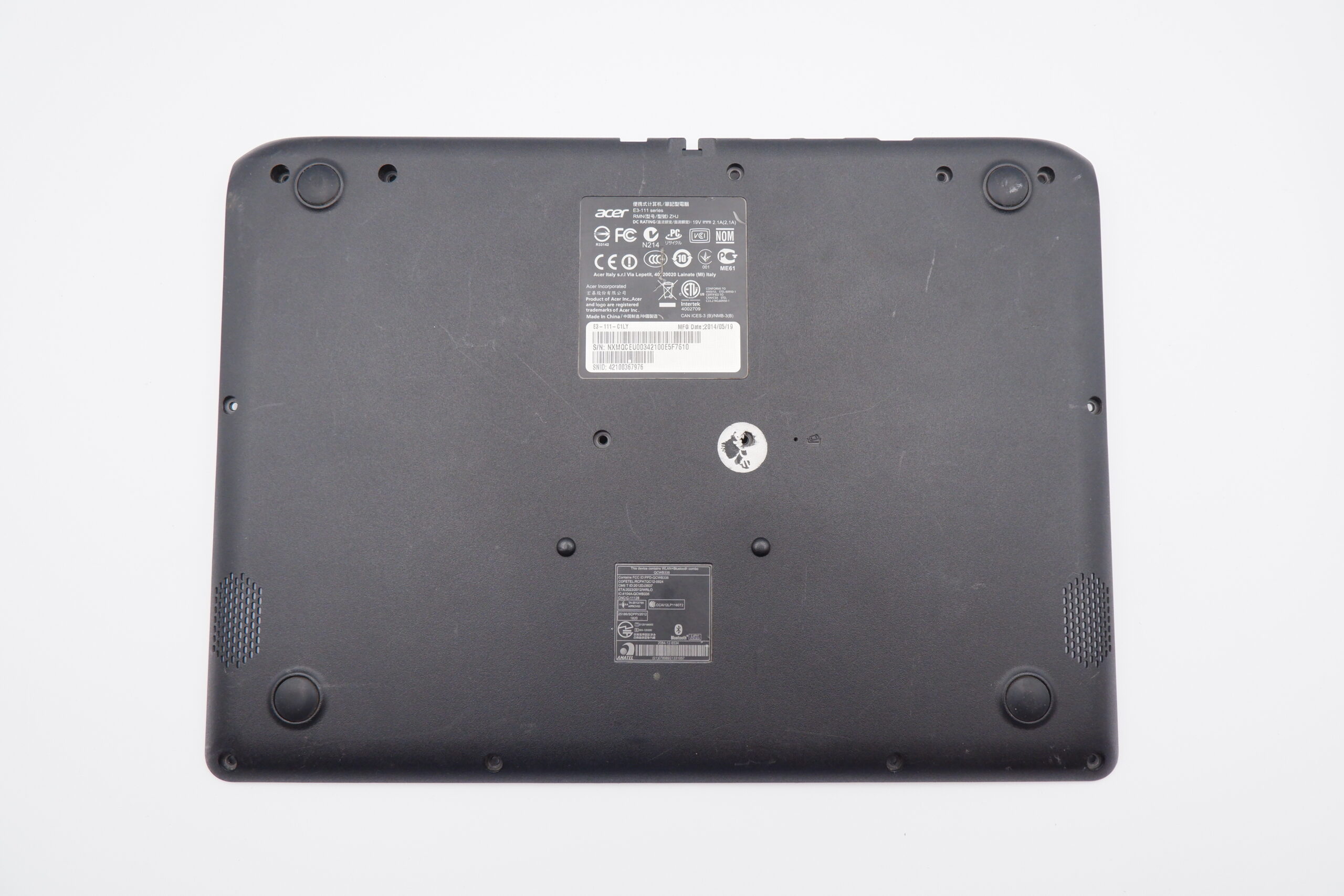 Acer Aspire E3-111 laptop alsó ház - Image 2