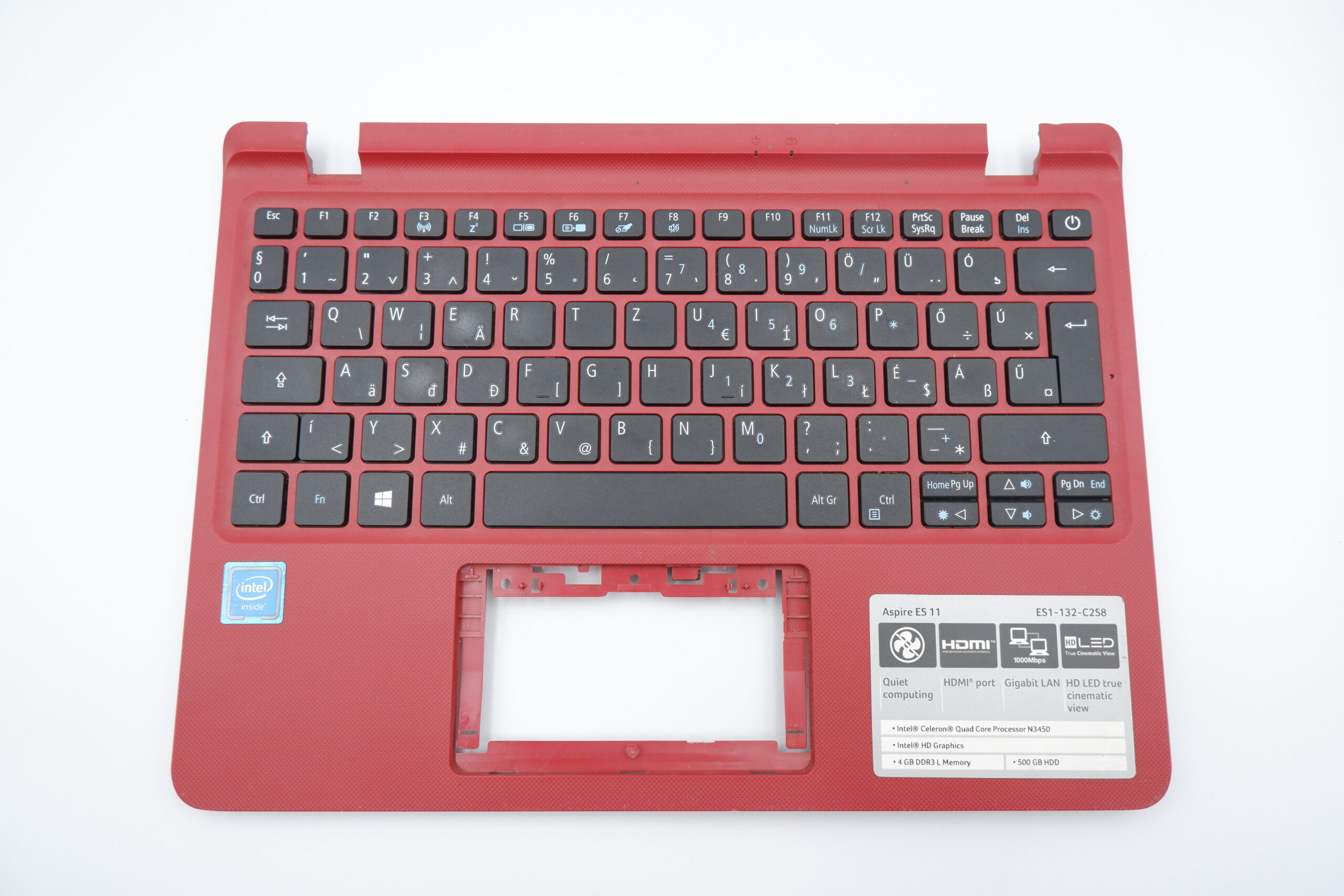 Acer Aspire ES 11 ES1-132 laptop felső ház és billentyűzet EAZHP00303A NKI111S03A