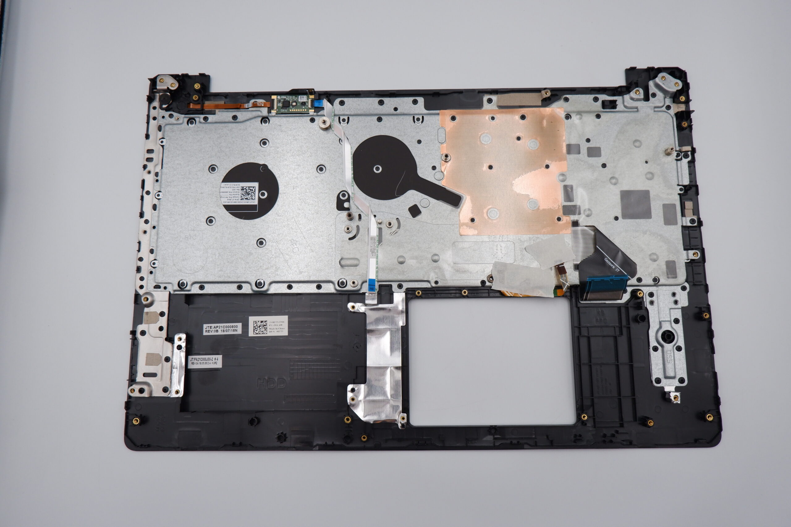 Dell Inspiron 5570 5575 laptop felső ház és billentyűzet AP21C000800 CN-08D7T9 CN-0TJRHX - Image 2