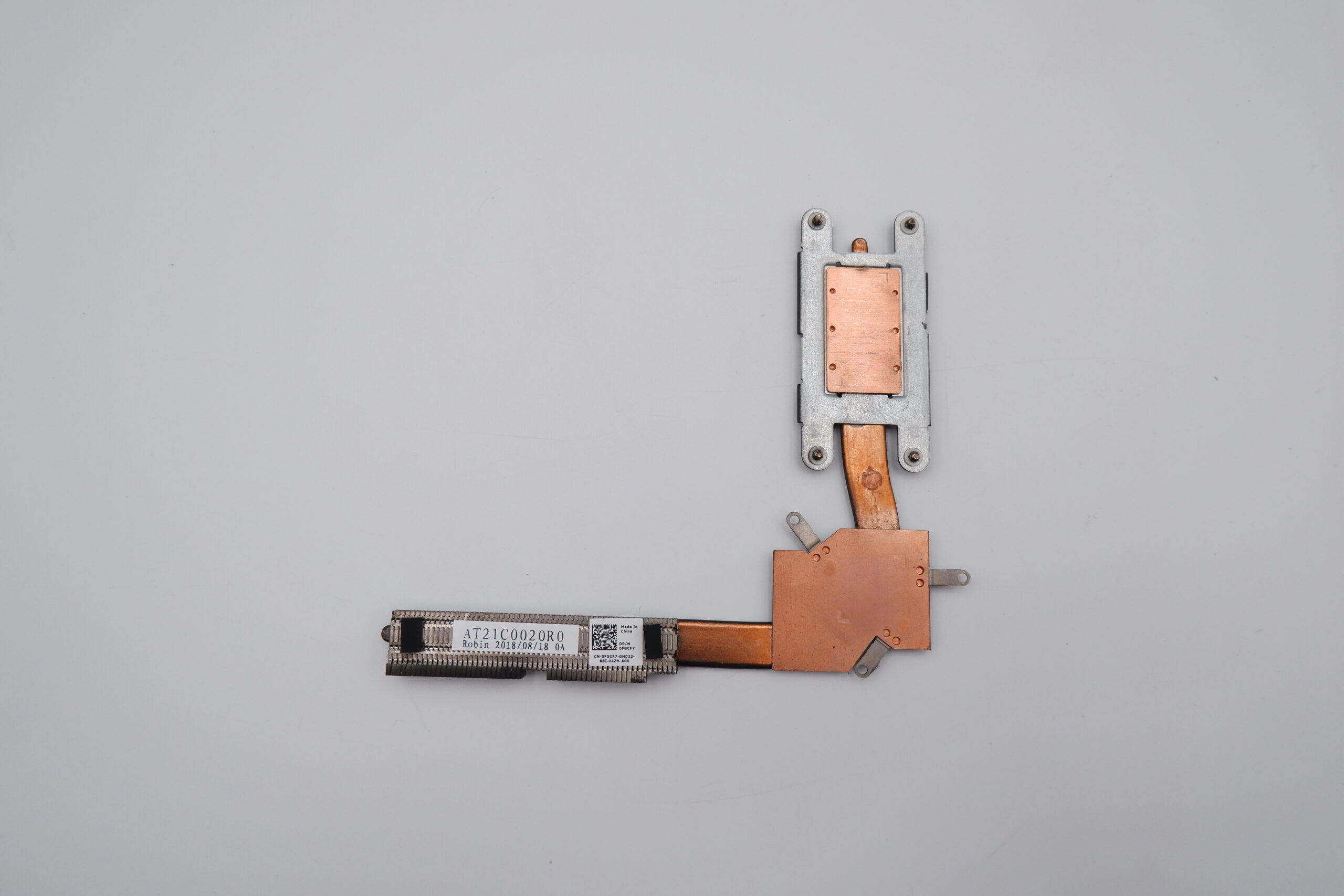 Dell Inspiron 5570 3590 laptop hűtő borda AT21C0020R0 CN-0FGCF7