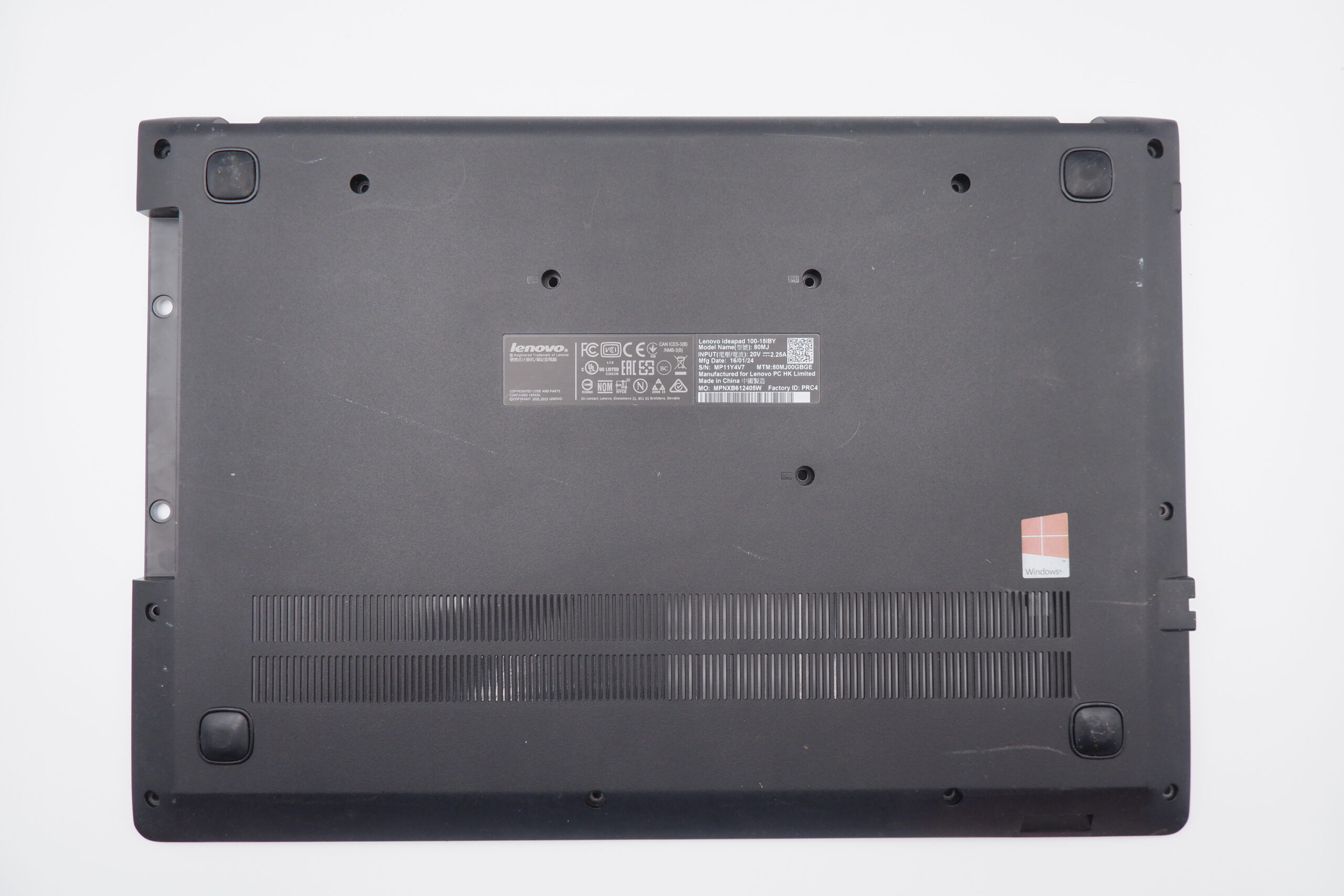 Lenovo IdeaPad 100-15IBY laptop alsó ház AP1ER000400 - Image 2