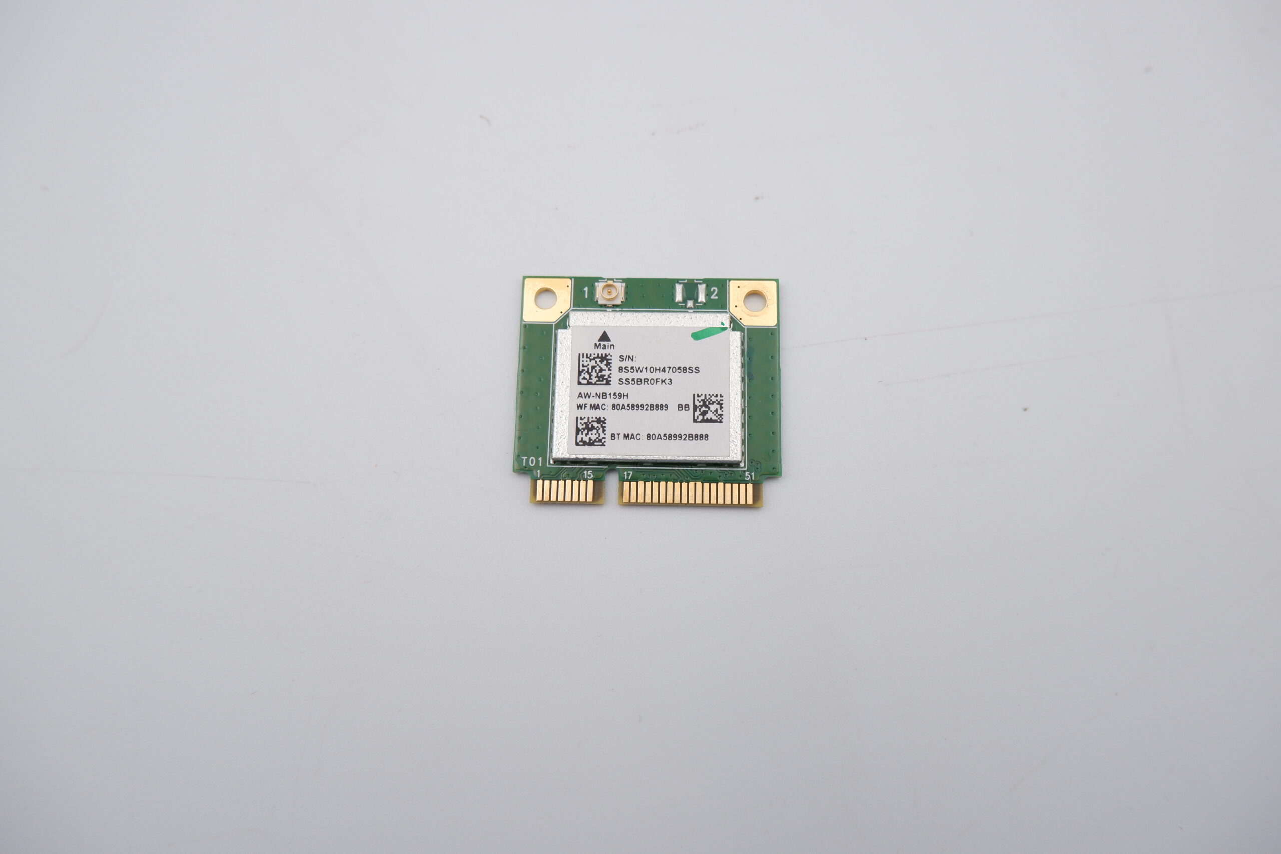 Lenovo AzureWave AW-NB159H WiFi + Bluetooth 4.0 Mini PCI-E (half) kártya