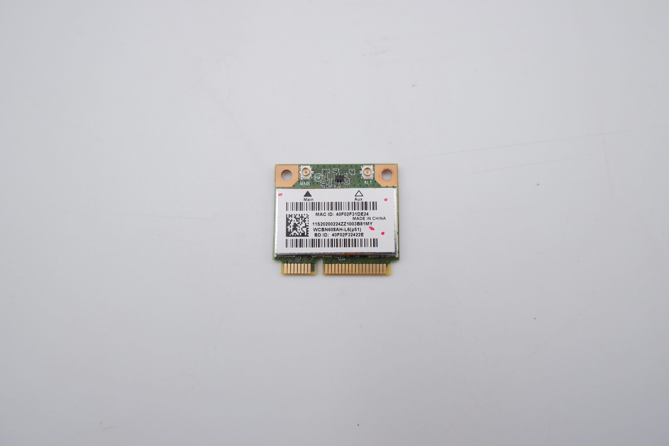Lenovo Atheros AR5B225 Wifi Bluetooth 4.0 mini-PCI-E kártya