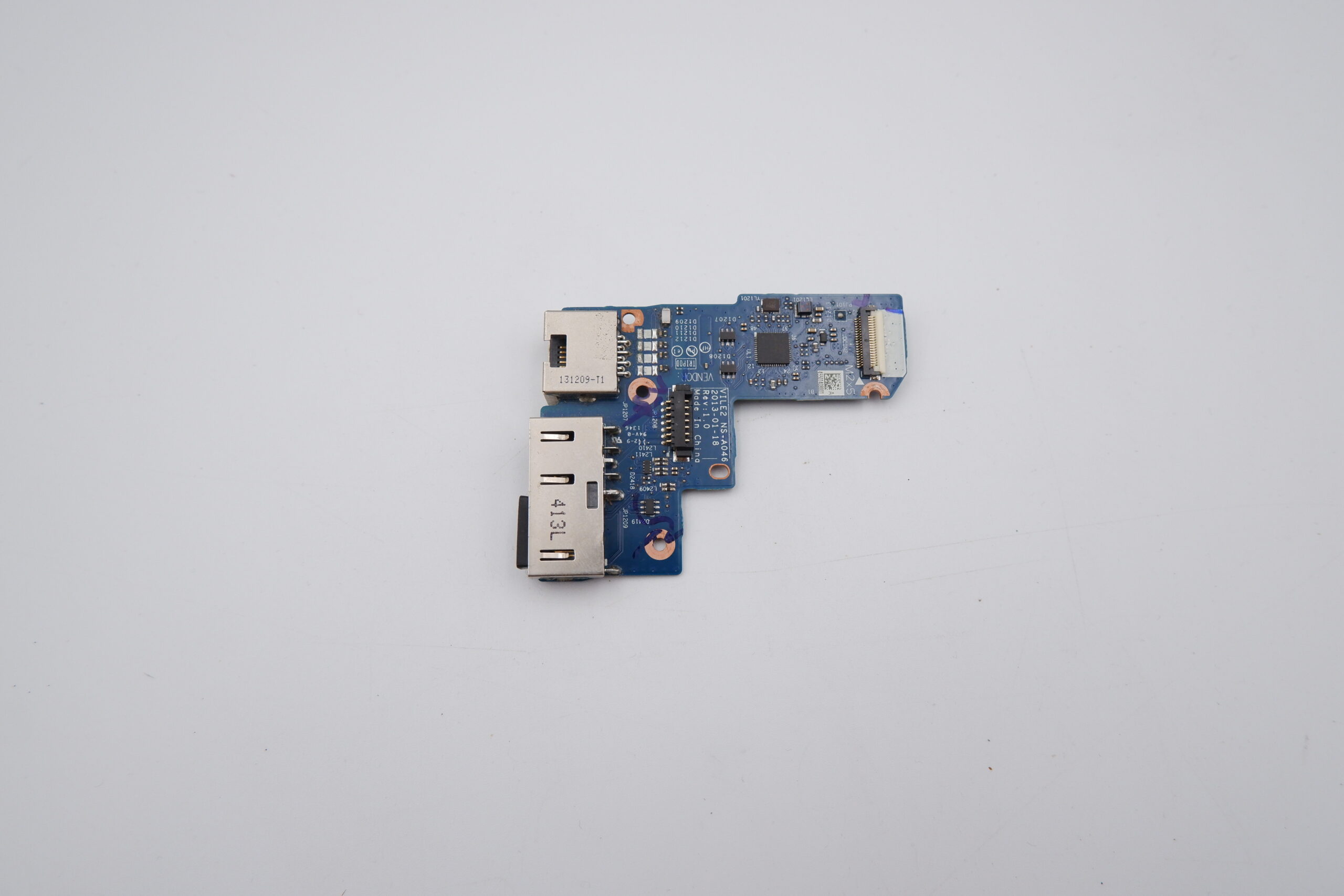 Lenovo ThinkPad E531 laptop töltő csatlakozó LAN panel NS-A046