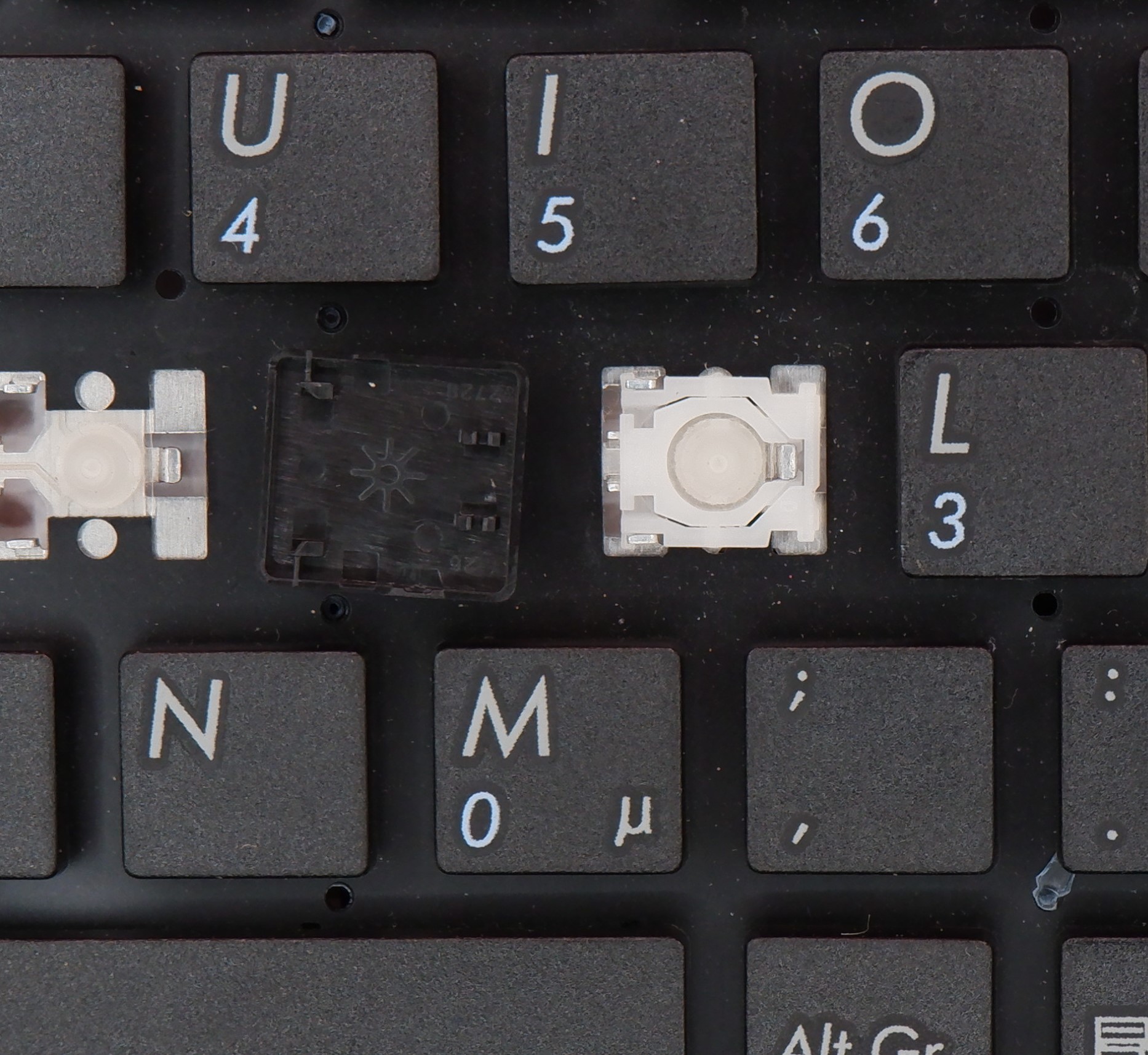 ASUS EEE PC 1011 1015 laptop billentyűzet gomb V103662GK1