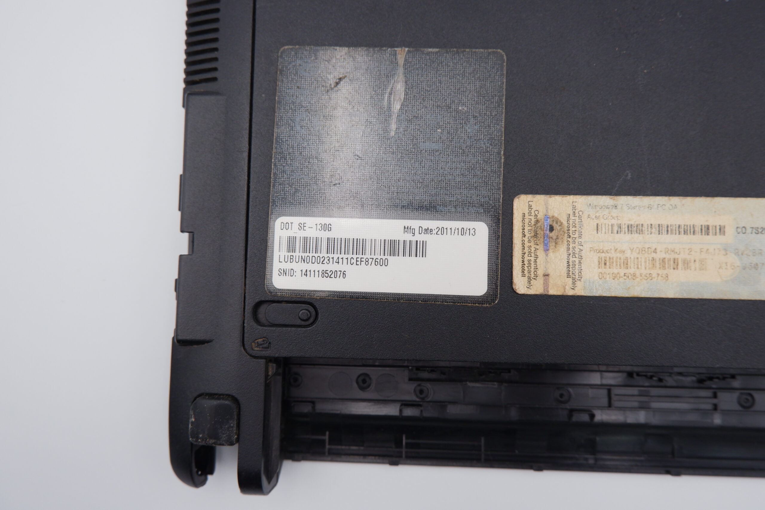 Packard Bell Dot S laptop alsó felső ház egyben - Image 3