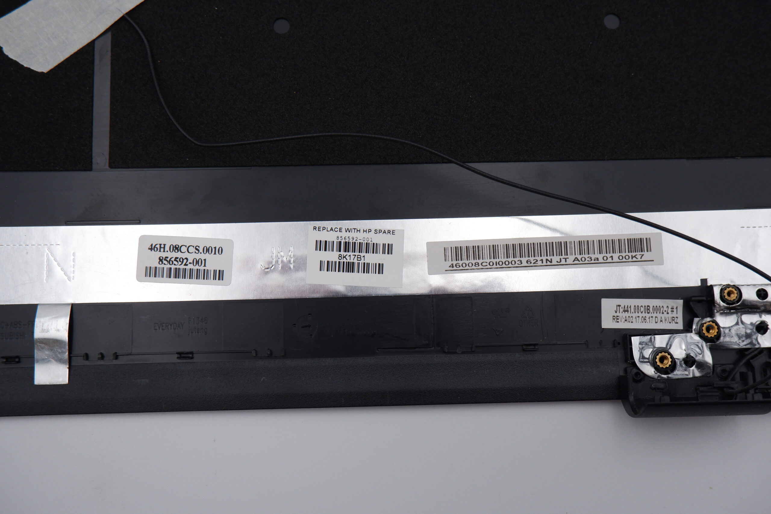 HP 17-x 17-a 17b laptop kijelző hátlap 856592-001 46008C0I0003 - Image 3