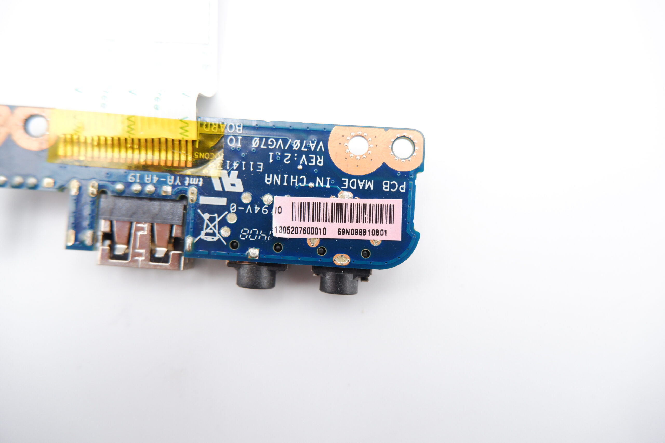 Acer Aspire E1-731 laptop USB audio panel 69N099B10B01 - Image 3