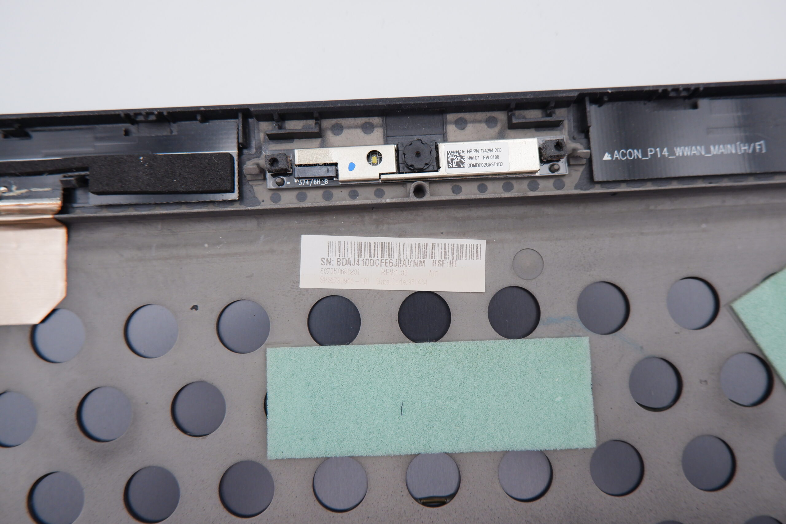HP ZBook 14 G1 laptop kijelző hátlap 730948-001 6070B0695201 - Image 3