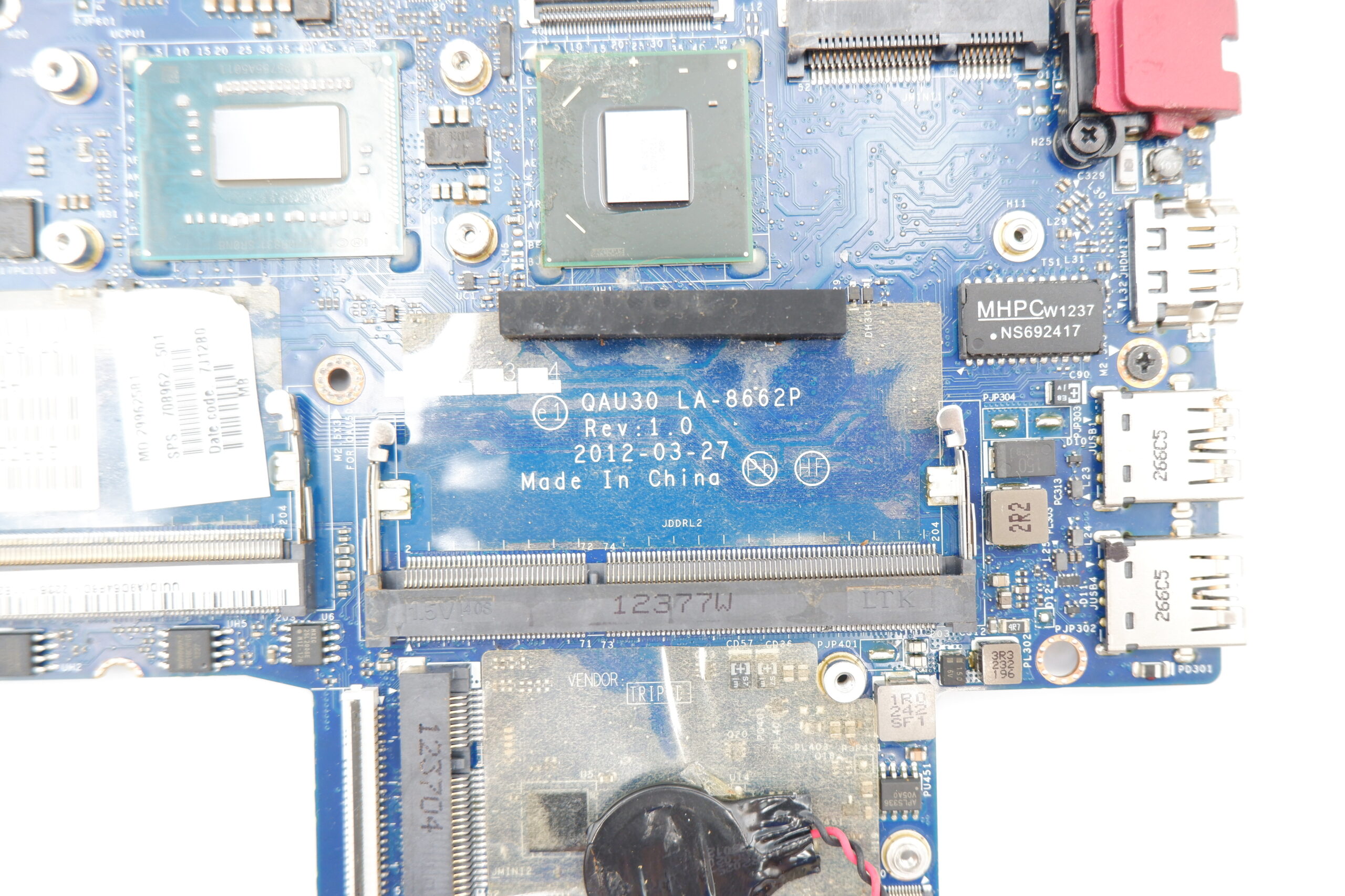 HP Envy 4-1181eg laptop alaplap LA-8662P 708962-501 - Image 2