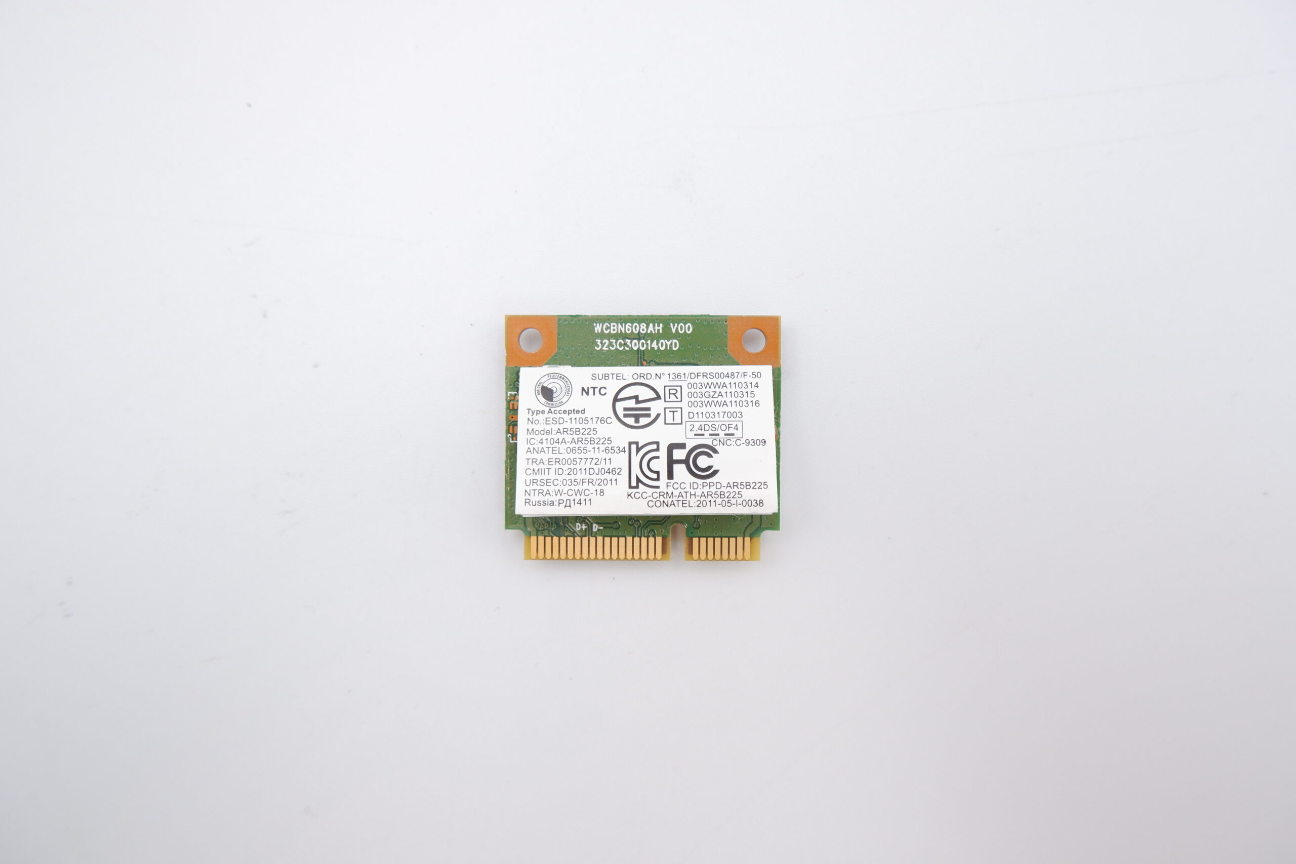 Lenovo IdeaPad G505 Atheros AR5B225 Wifi Bluetooth 4.0 mini-PCI-E kártya - Image 2